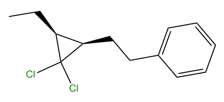 cis-(2-(2,2-Dichloro-3-ethylcyclopropyl)-ethyl)-benzene