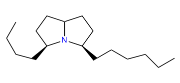 (3S,5R)-3-Butyl-5-hexylhexahydro-1H-pyrrolizine