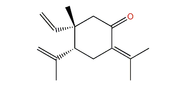 cis-4-Isopropenyl-5-methyl-2-(1-methylethylidene)-5-vinylcyclohexanone