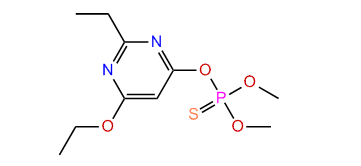 O-(6-Ethoxy-2-ethyl-4-pyrimidinyl)-O,O-dimethyl thiophosphate