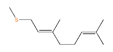 Methyl-((E)-3,7-dimethyl-2,6-octadienyl)-sulfane