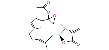 (E,E)-18-Acetoxy-3,4-epoxy-7,11,151(7)-cembratrien-16,14-olide
