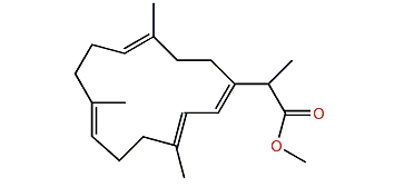 Methyl 1,3,7,11-cembratetraen-16-oate