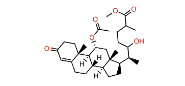 Methyl 11a-acetoxy-22-hydroxy-3-oxocholest-4-en-26-oate