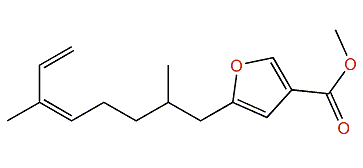Methyl (Z)-5-(2,6-Dimethyl-5,7-octadienyl)-furan-3-carboxylate
