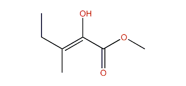 Methyl 2-hydroxy-3-methylpentenoate