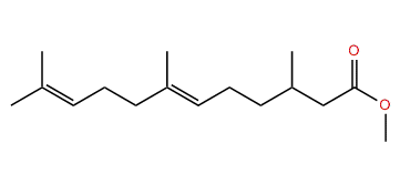 Methyl (E)-3,7,11-trimethyl-6,10-dodecadienoate