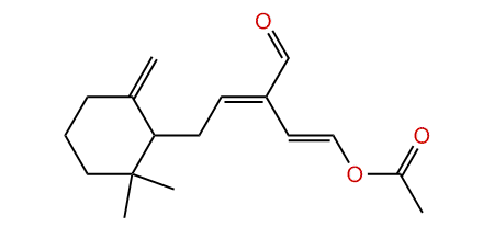 (E,E)-5-(2,2-Dimethyl-6-methylenecyclohexyl)-3-formylpenta-1,3-dienyl acetate