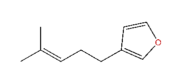 3-(4-Methyl-3-pentenyl)-furan