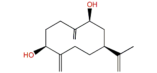 (3S,7S,9S)-3,9-Dihydroxygermacra-4(15),10(14),11(12)-triene