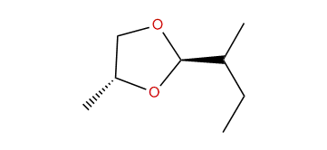 trans-2-sec-Butyl-4-methyl-1,3-dioxolane