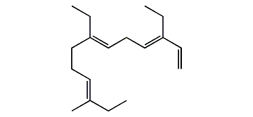 3,7-Diethyl-11-methyltrideca-1,3,6,10-tetraene