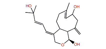 17,18-Epoxy-1(19),6,10,12-xenicatetraene-8,14,19-triol